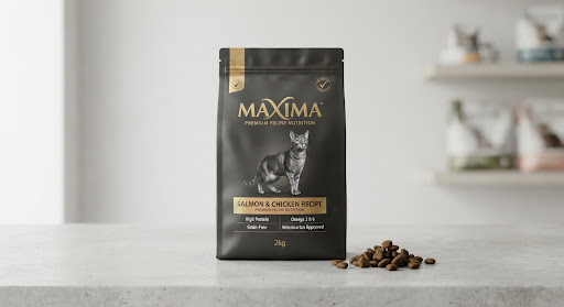 ถุงอาหารแมว Maxima Cat Maintenance สีดำ